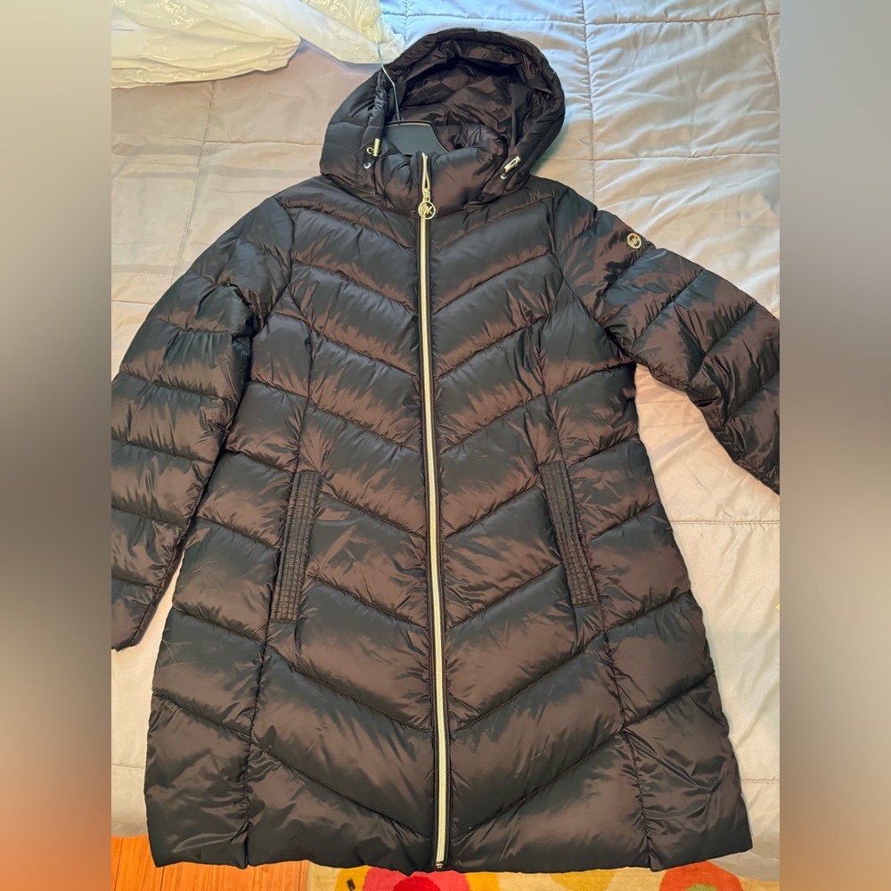 Michael Kors Black Puffer Jacket - Picture 1 of 4